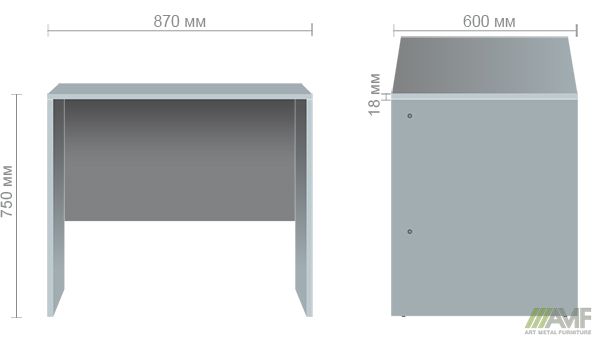 Характеристики Стіл письмовий SL-101 (870х600х750мм) в'яз Ліберті