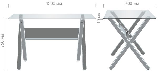 Характеристики Стол обеденный Maple бук/стекло прозрачное
