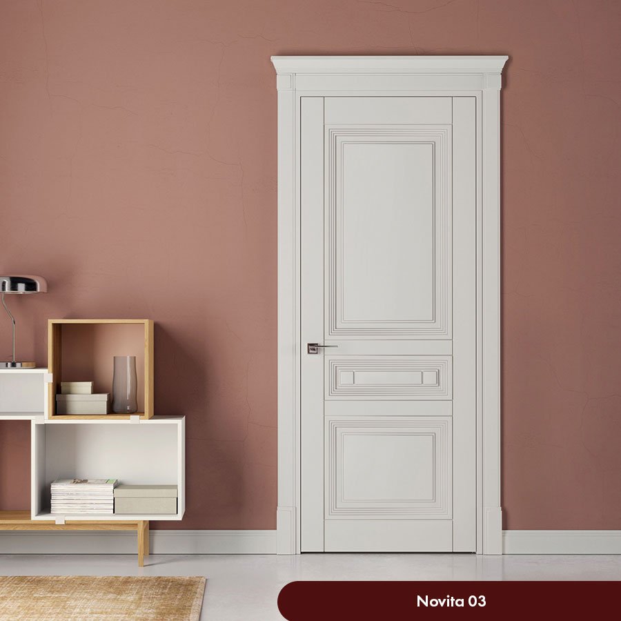 Двері міжкімнатні деревяні білі VPorte – Novita 03