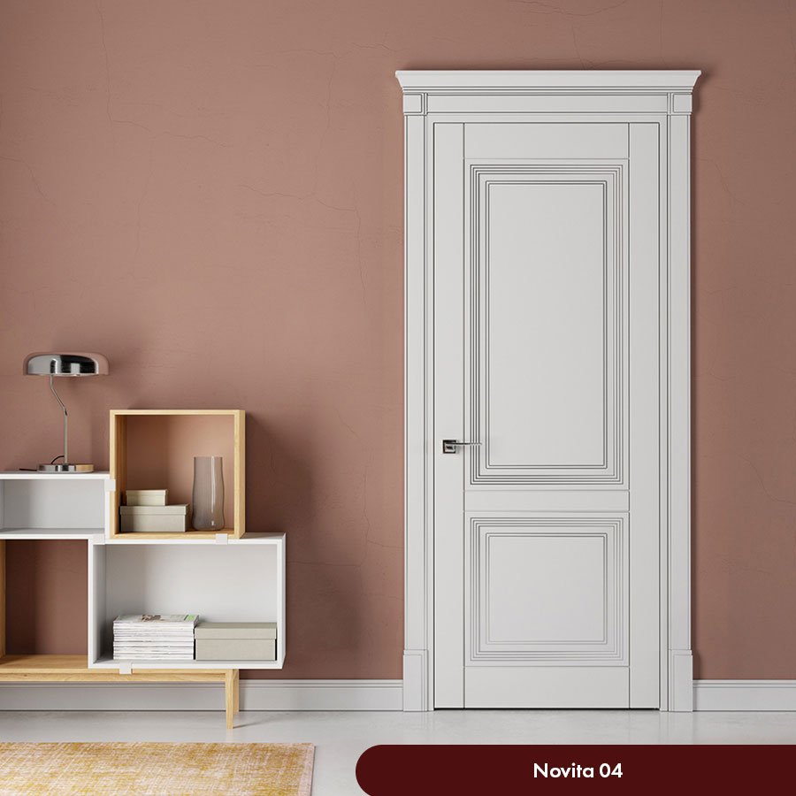 Белые филенчатые двери VPorte – Novita 04
