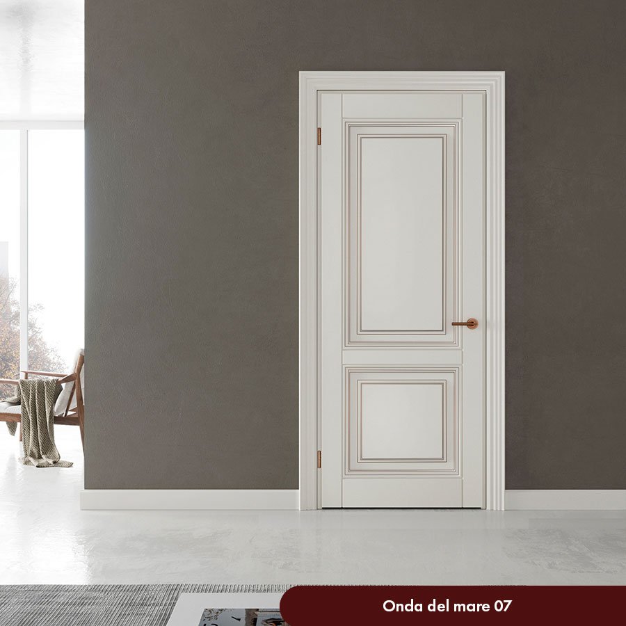 Двери филенчатые белые VPorte – Onda del Mare 07