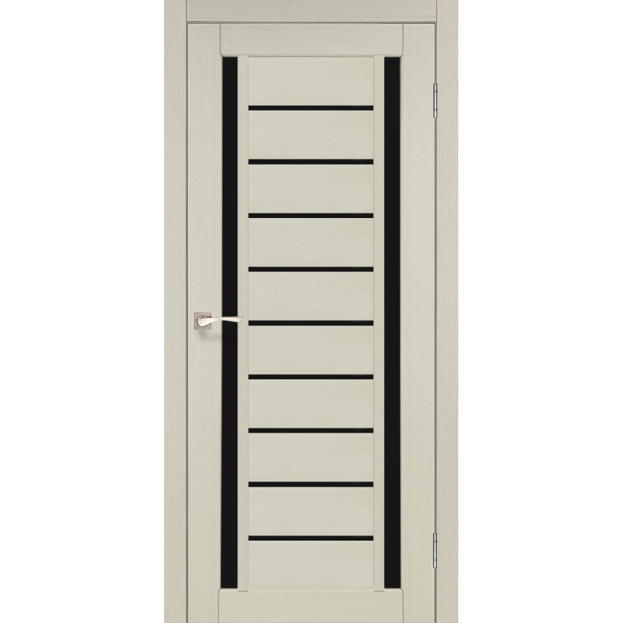 Двері міжкімнатні білі зі склом VALENTINO DELUXE VLD-03