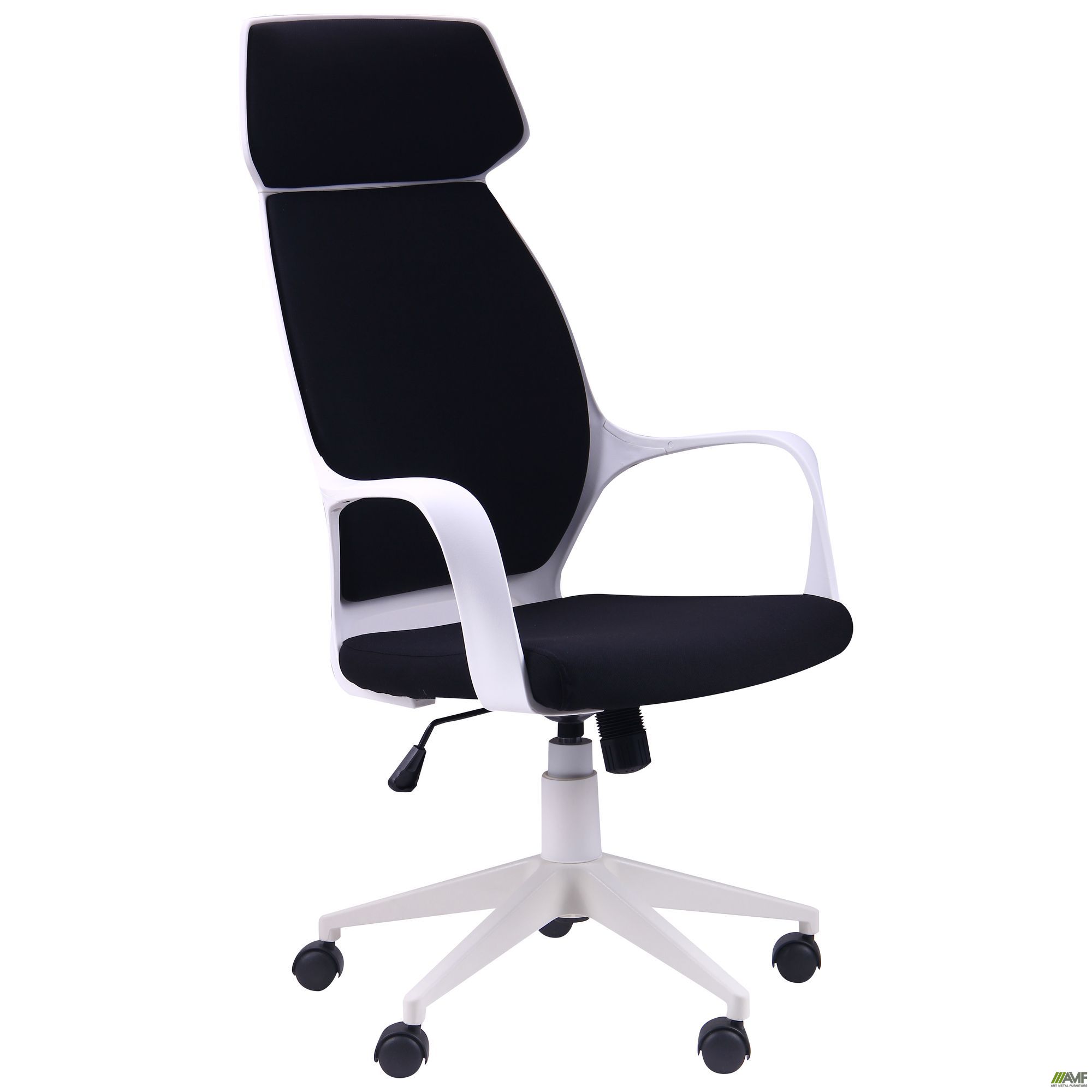 Кресло Concept белый, тк.черный