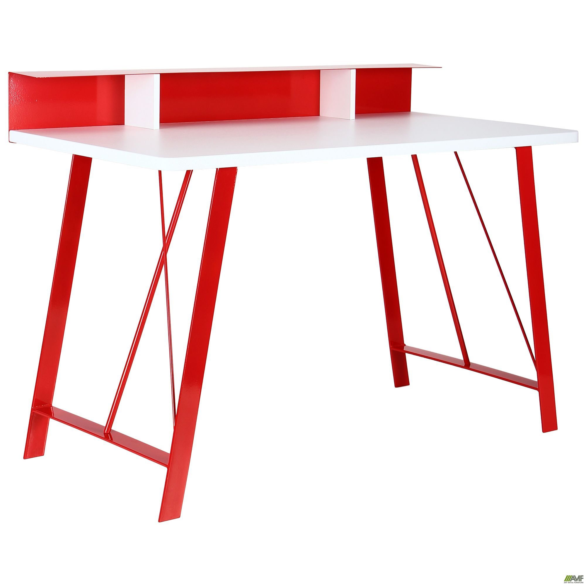 Комп'ютерний стіл Mayakovsky червоний/білий