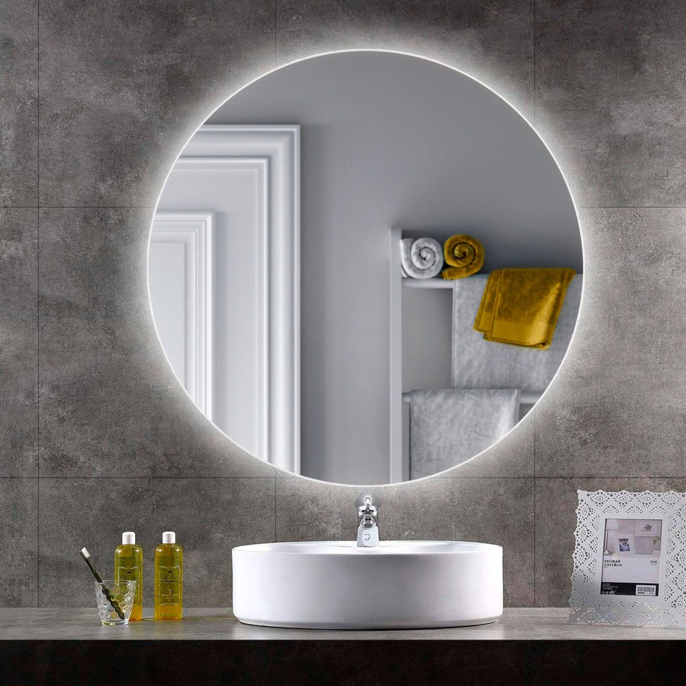 Круглое зеркало, модель для ванной LED-2
