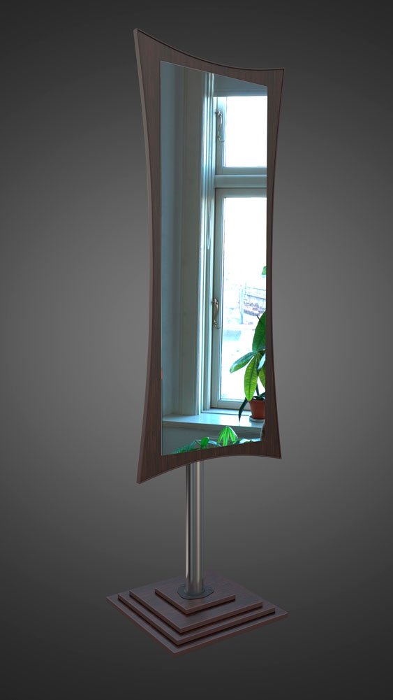 Зеркало с подсветкой для салона красоты N-2