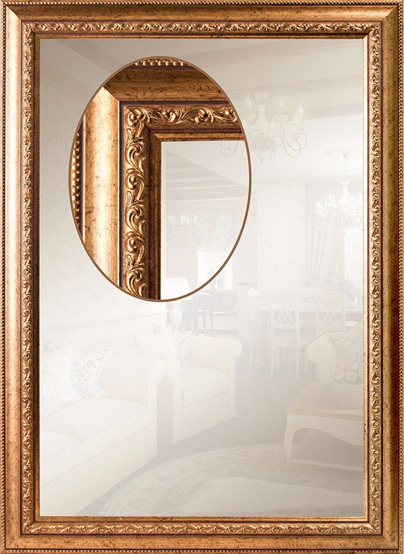 Зеркало в золотой раме Z5130
