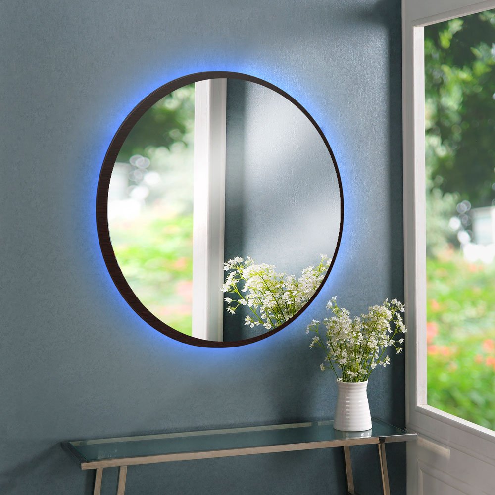 Декоративное круглое зеркало с подсветкой ЗЛ-2