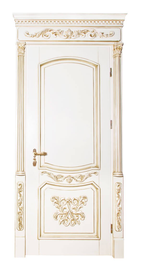 Купити дерев'яні двері у ванну та туалет Флоренція – класичні двері з масиву