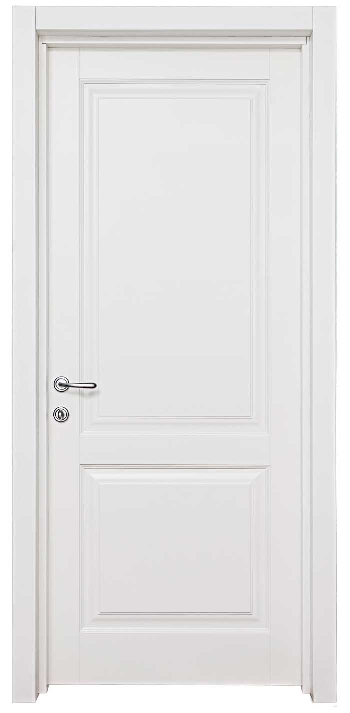 Белые филенчатые двери Madrid – классическом стиле