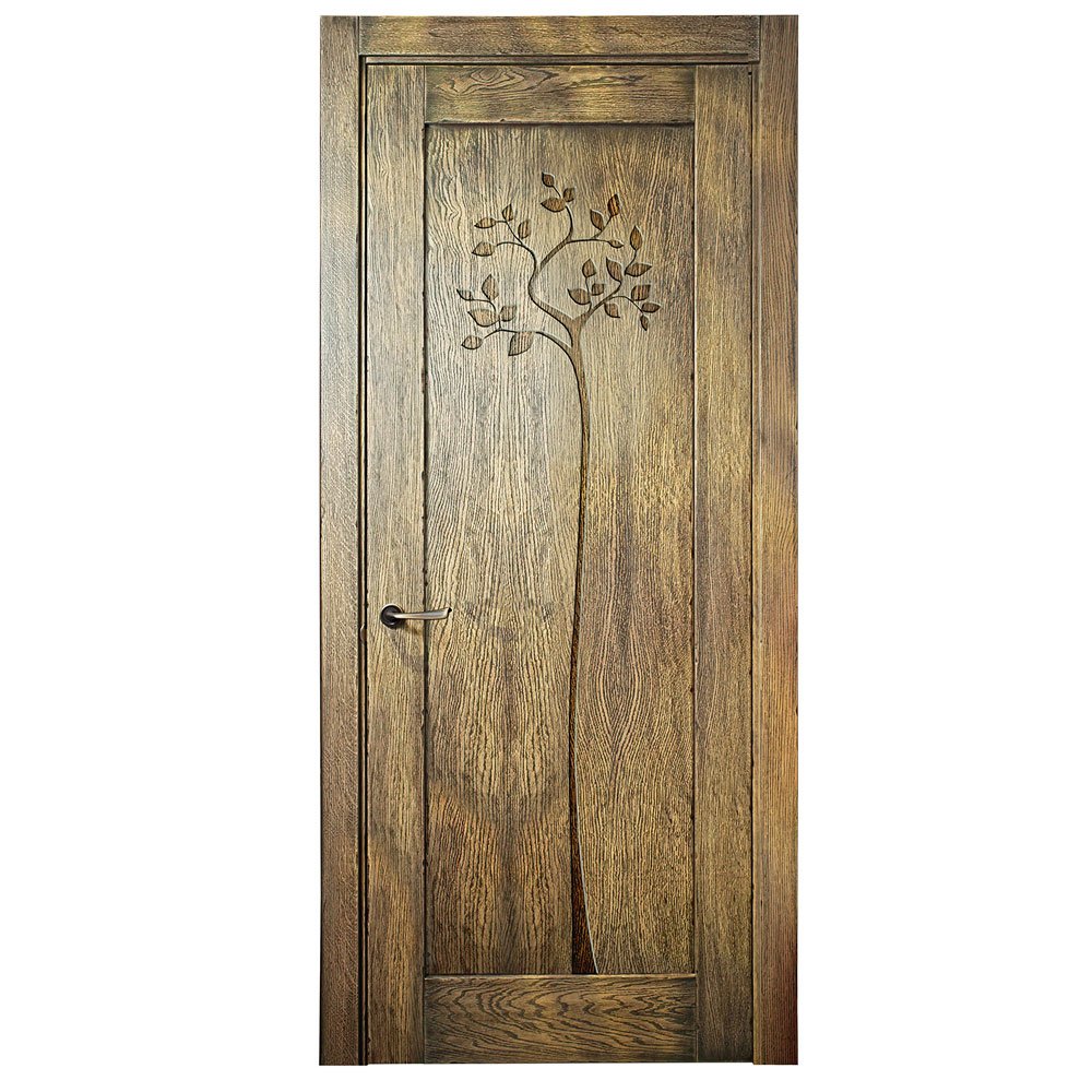 Дерев'яні двері у ванну та туалет Loft – у стилі Гранж, Лофт чи Індустріальний