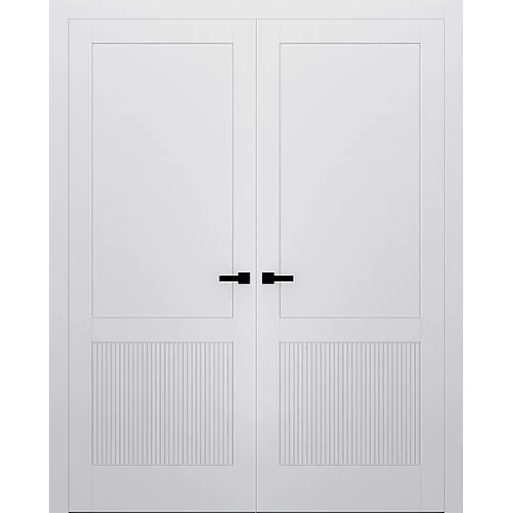 Двери двустворчатые белые мод. Astori D3