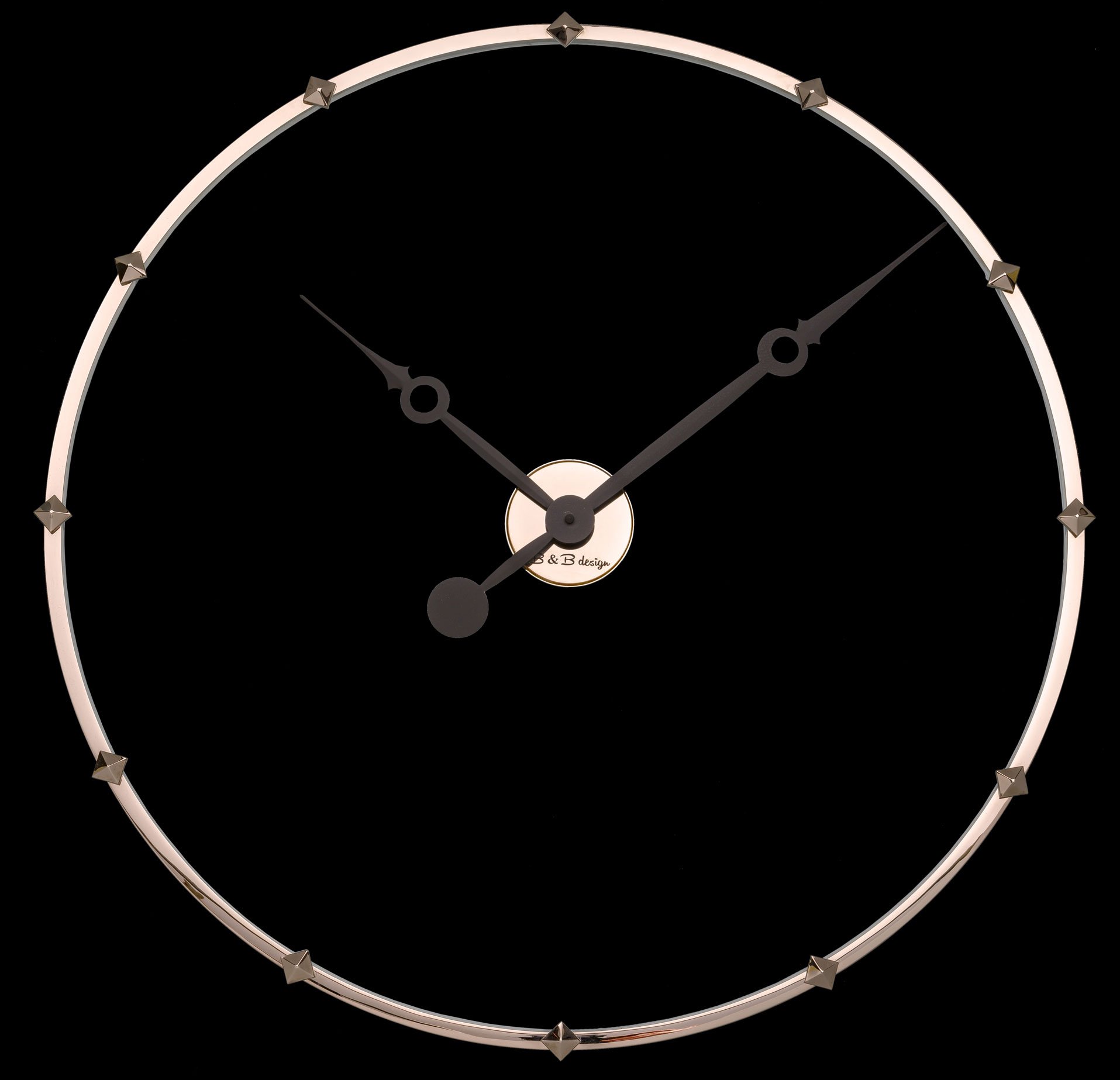 Дизайнерський годинник Delight — нікель глянець