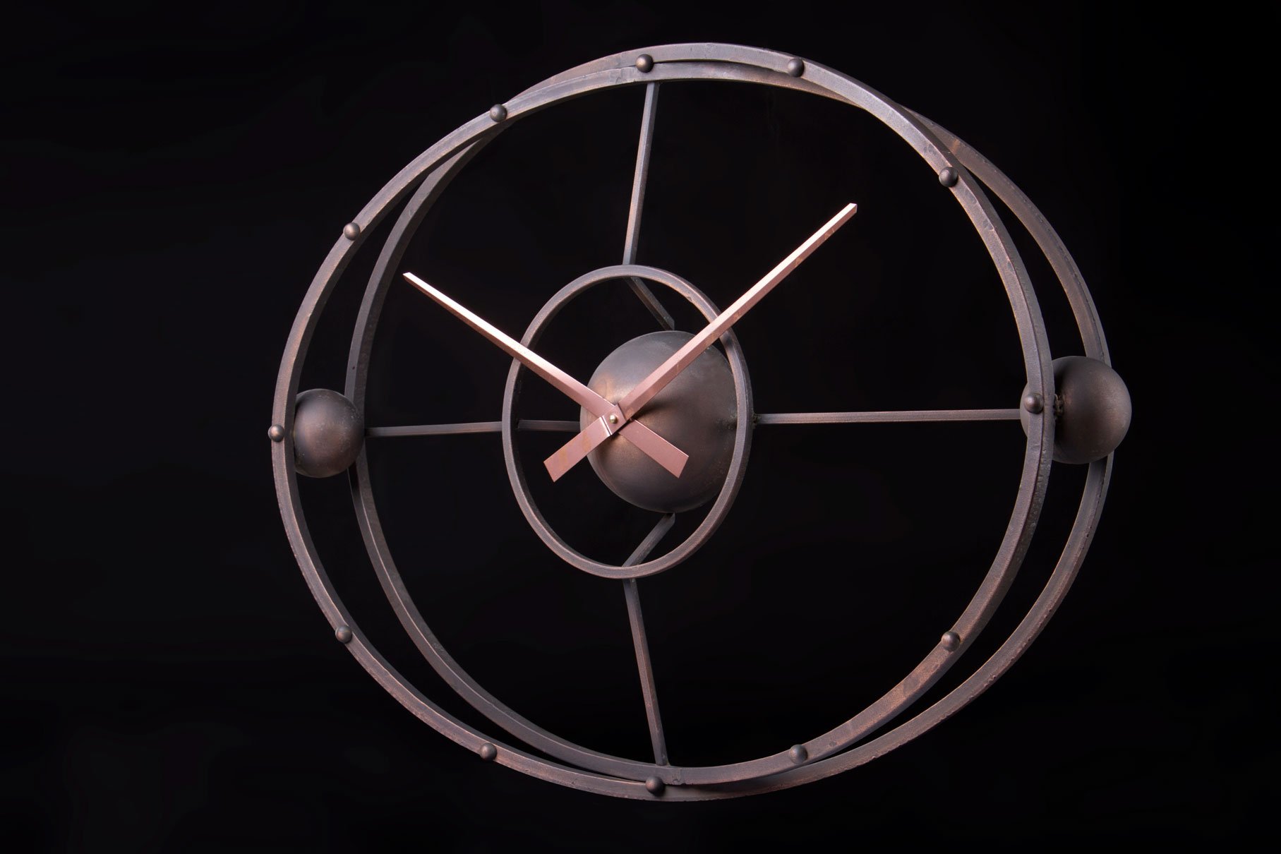 Дизайнерський годинник Atom — мідь