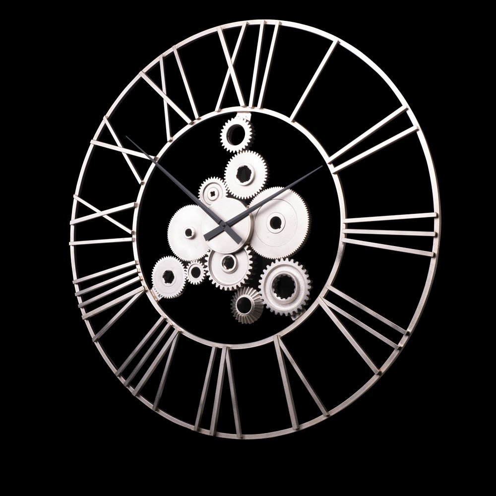 Дизайнерские часы Industrial — никель сатин