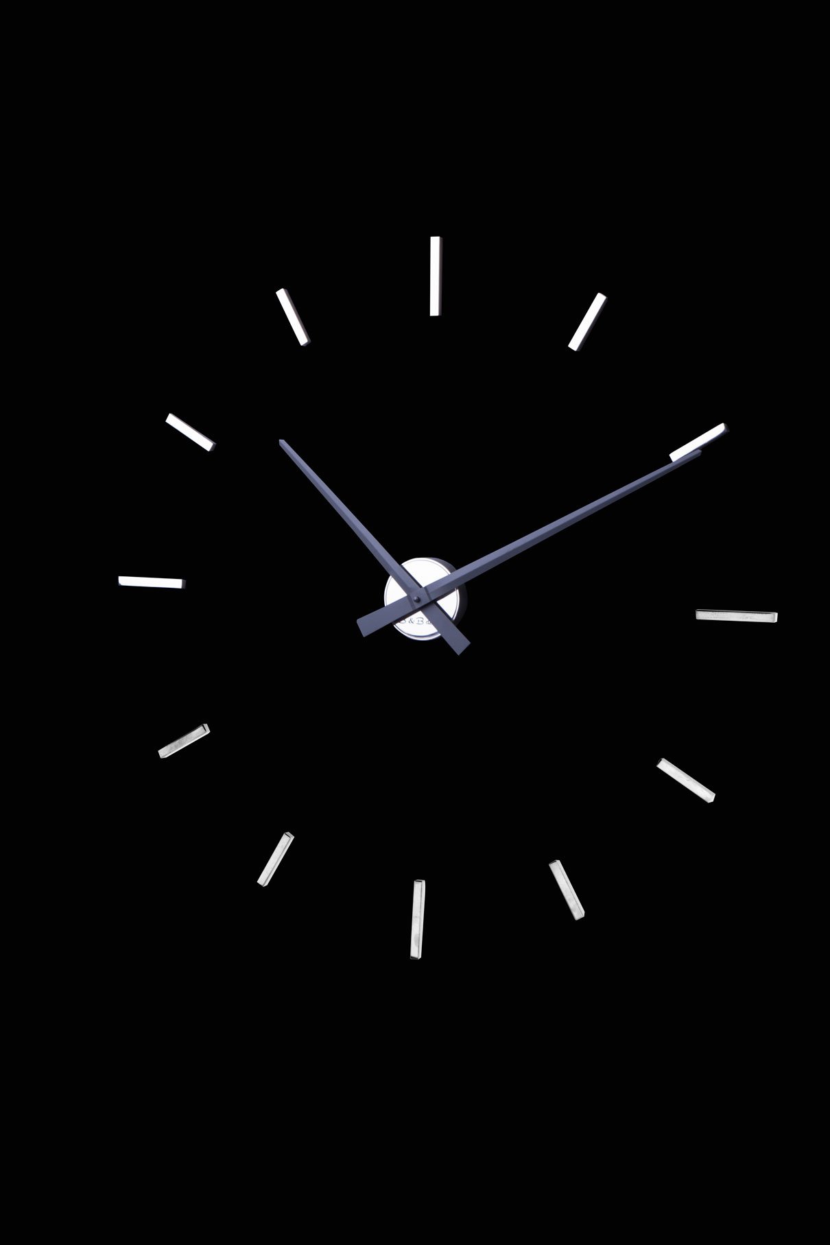 Дизайнерський годинник Segments -нікель глянець