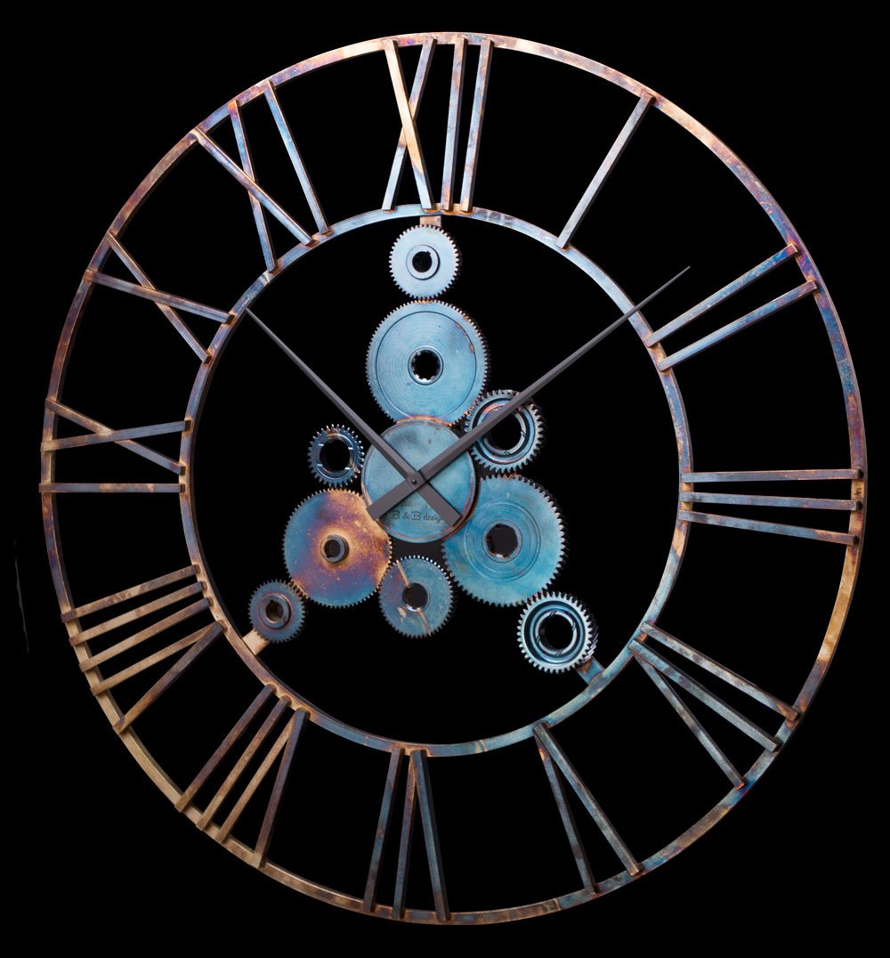 Дизайнерские часы Industrial — старый хром