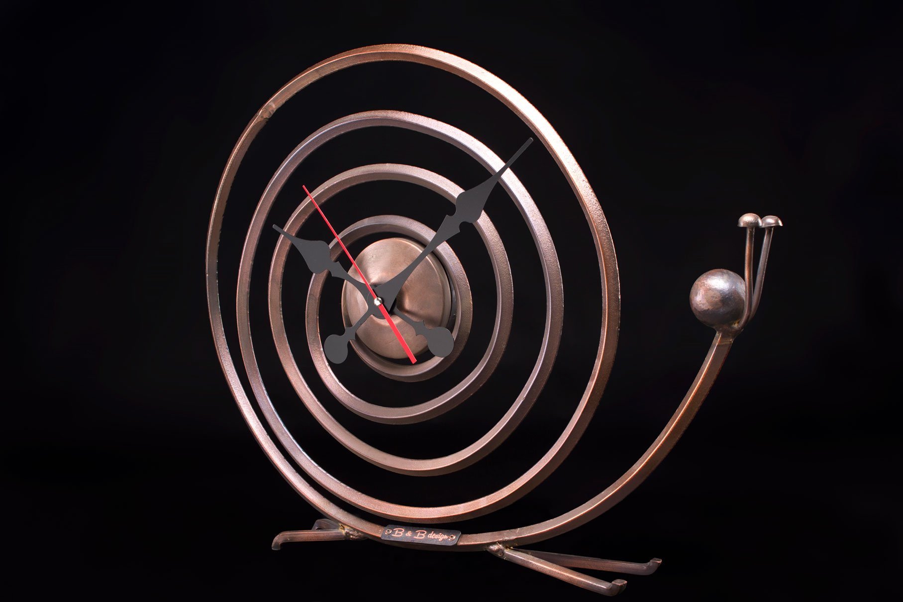 Дизайнерские часы Snail — медь