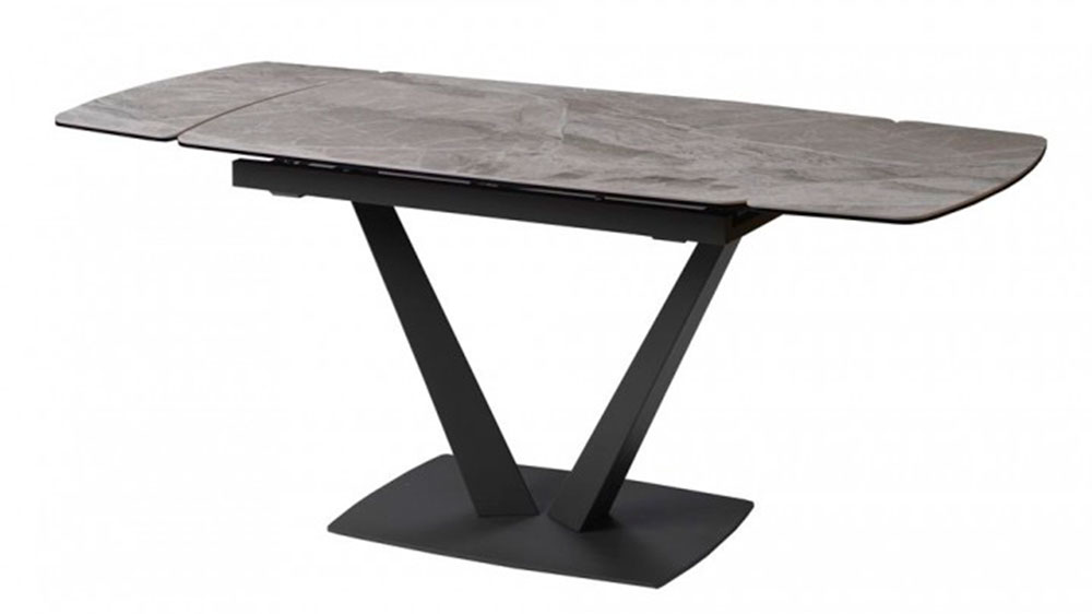 Раскладной стол керамический Elvi (Елви) Light Grey 120-180 см