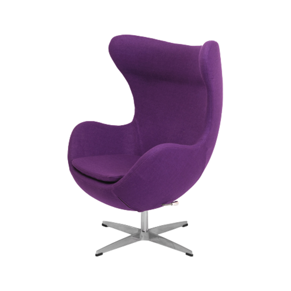Кресло Egg Chair (шерсть, фиолетовый)