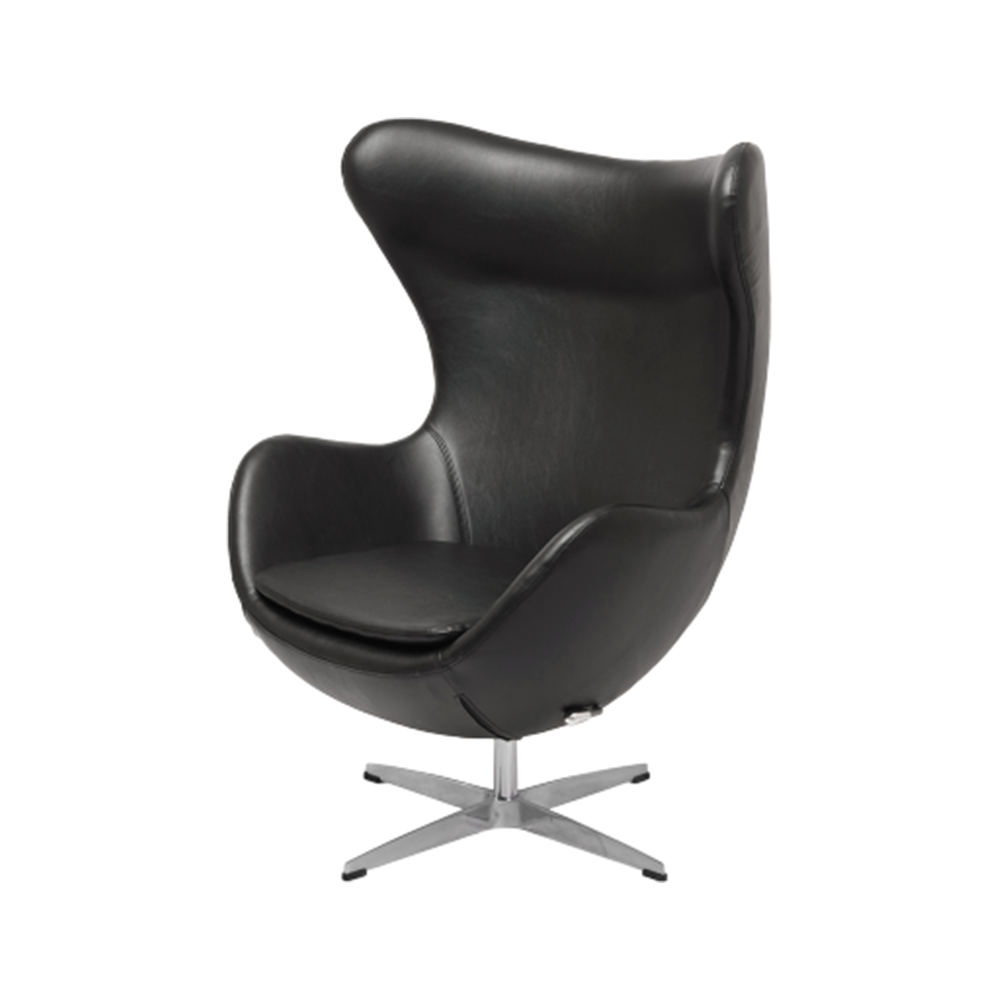 Крісло Egg Chair (екошкіра чорний)