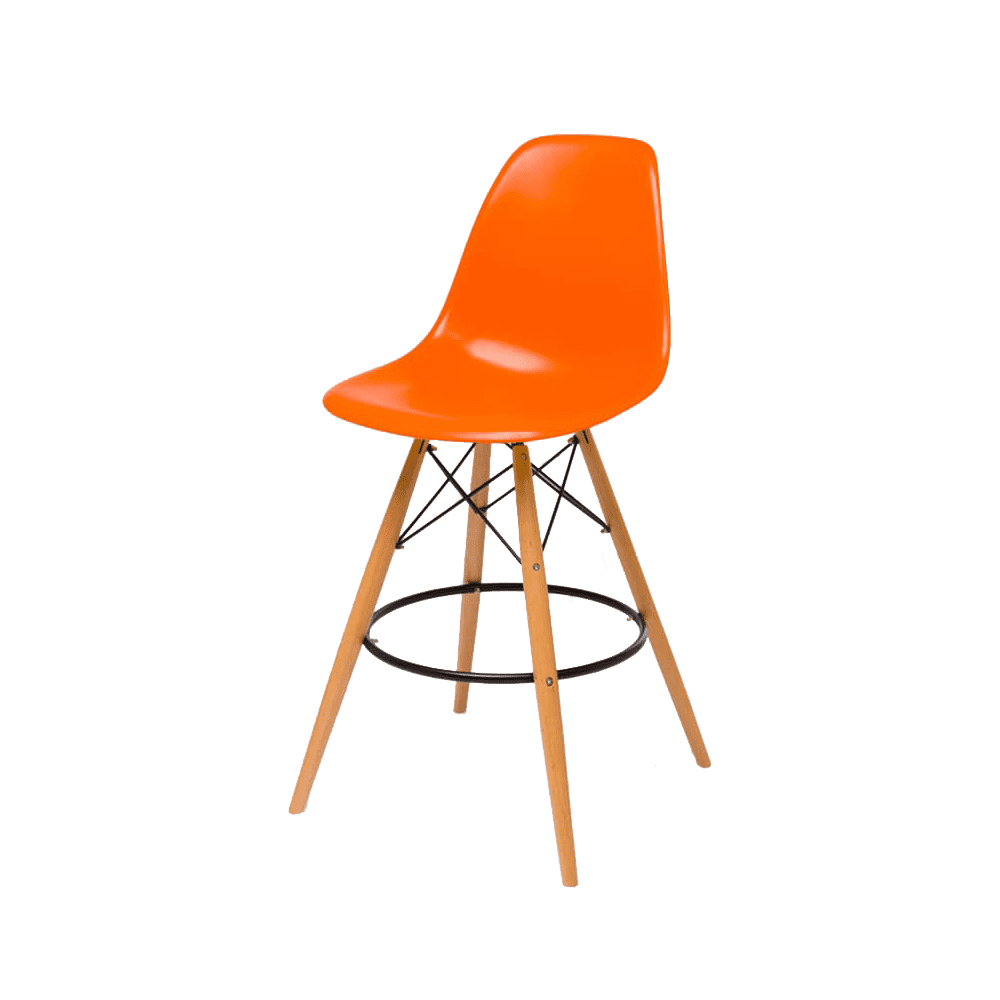 Барный стул Eames Bar Chair (оранжевый)