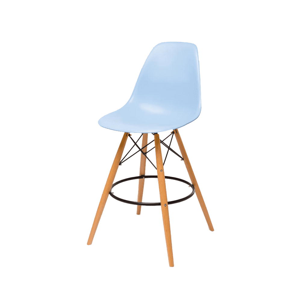 Барный стул Eames Bar Chair (голубой)