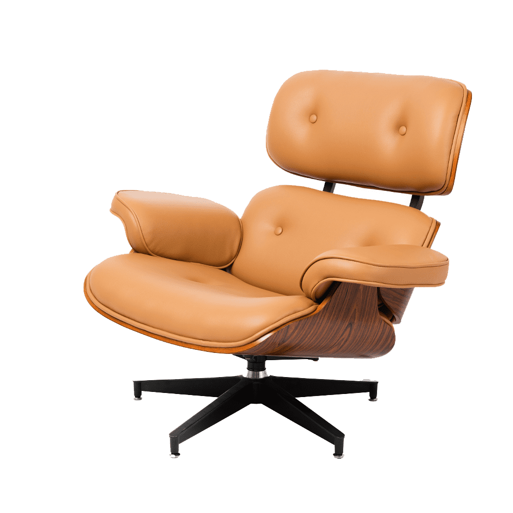 Кресло Eames Lounge Chair (бежевый)