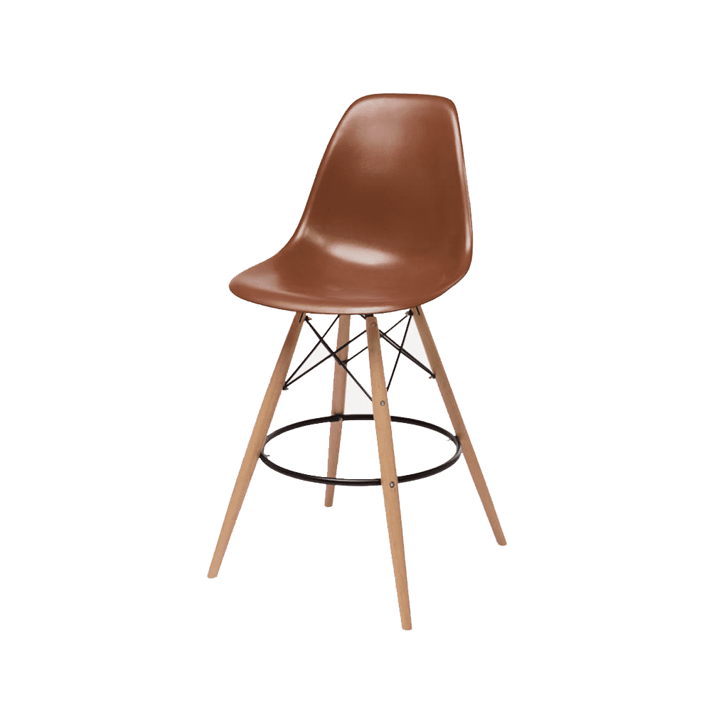 Барний стілець Eames Bar Chair (кавовий)