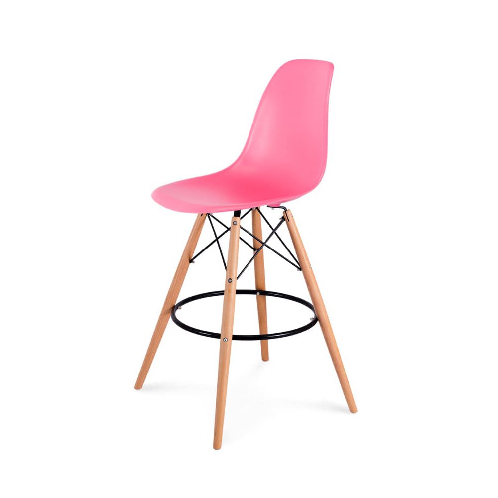 Барний стілець Eames Bar Chair (рожевий)