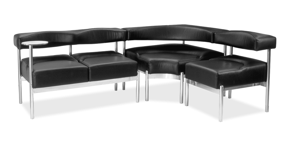 Диван модульний: Плаза – 2 NS + кут NS + крісло Плаза – 1 NS + підставка столик