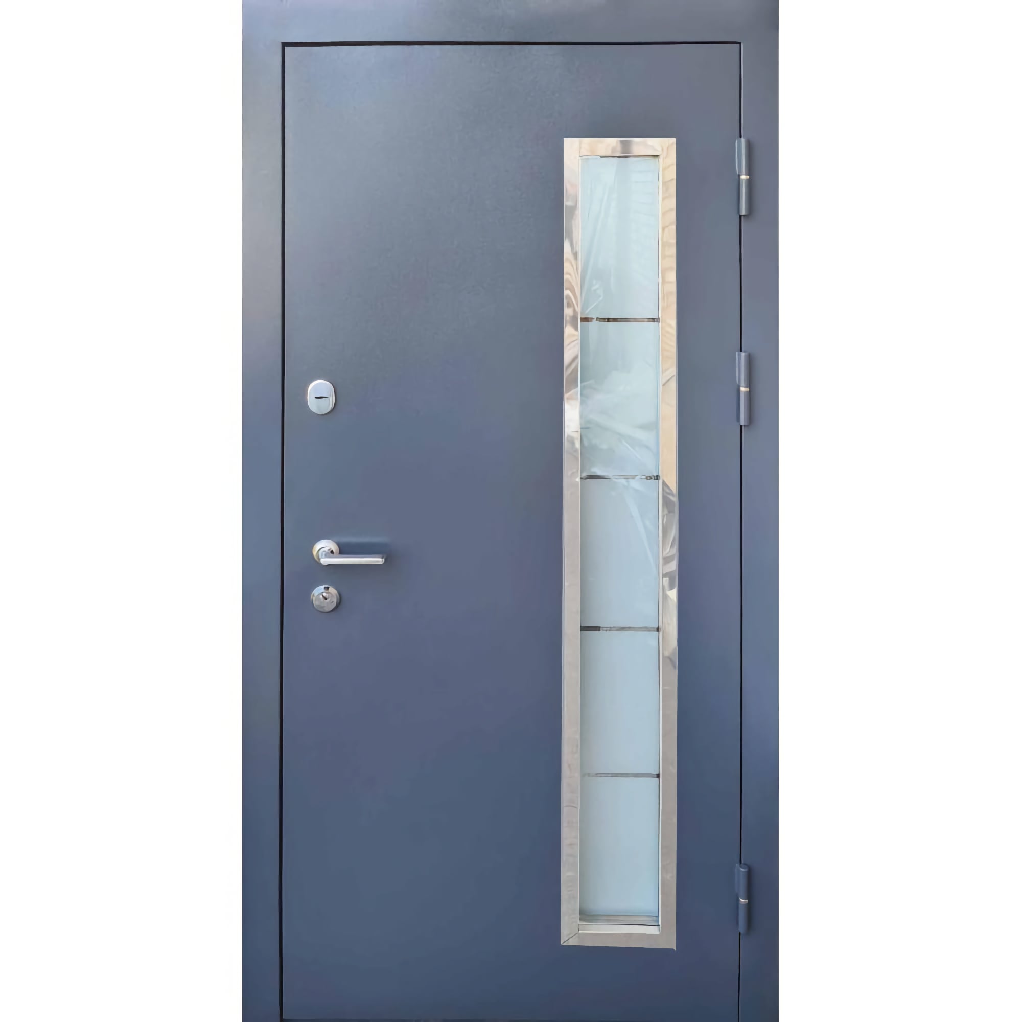 Входные двери с МДФ накладкой в каталоге выставки дверей на складе - Стандарт плюс МДФ/МДФ Стеклопакет 960