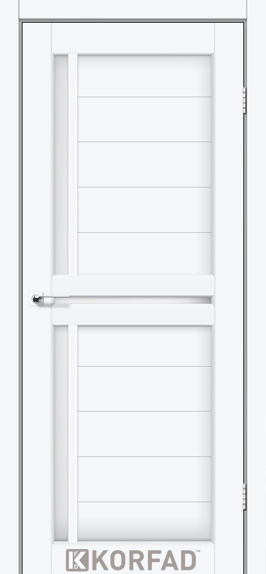 Нестандартные межкомнатные двери SCALEA SC-04 Белый перламутр