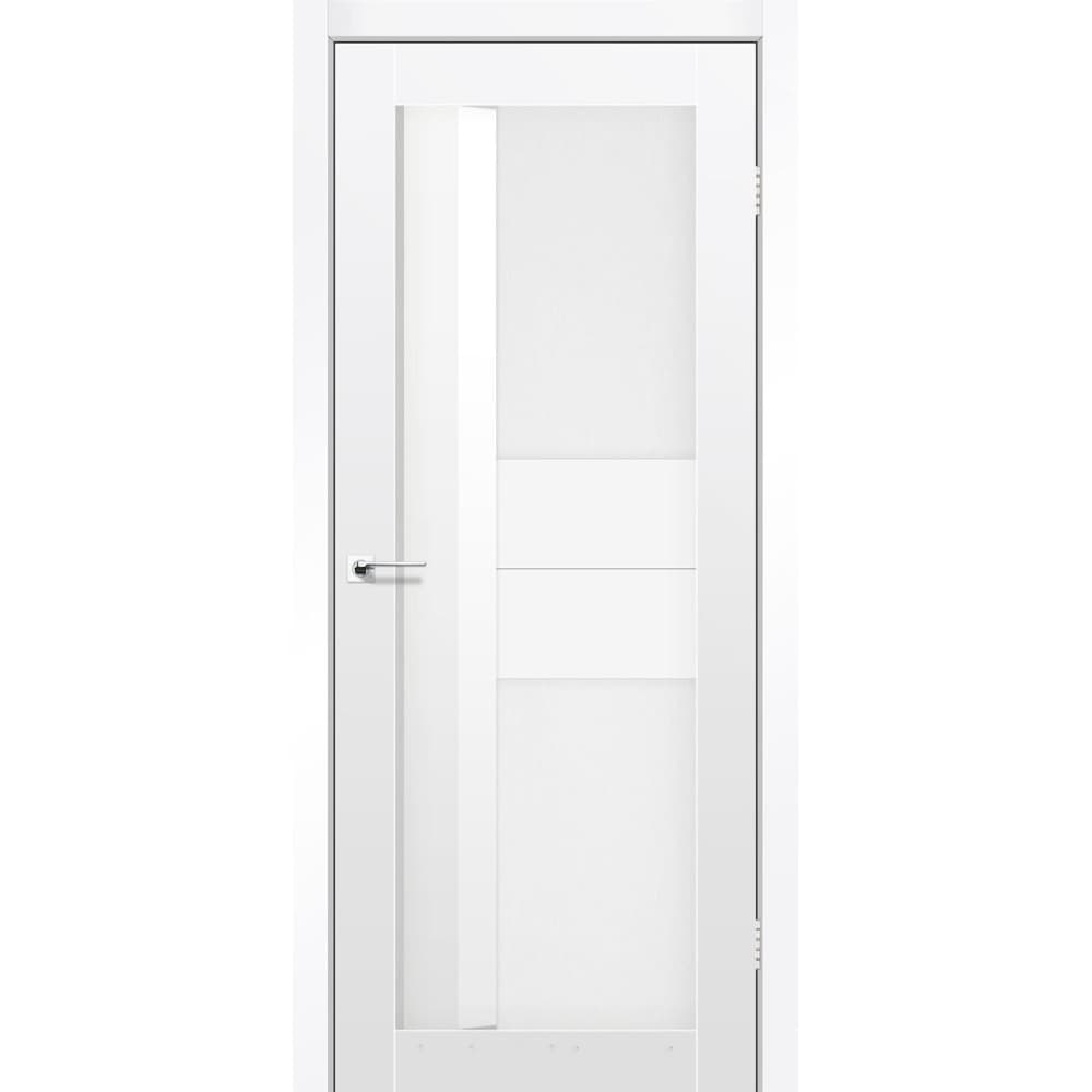 Дверь в кухню AL-05 super PET аляска (сатин белый)