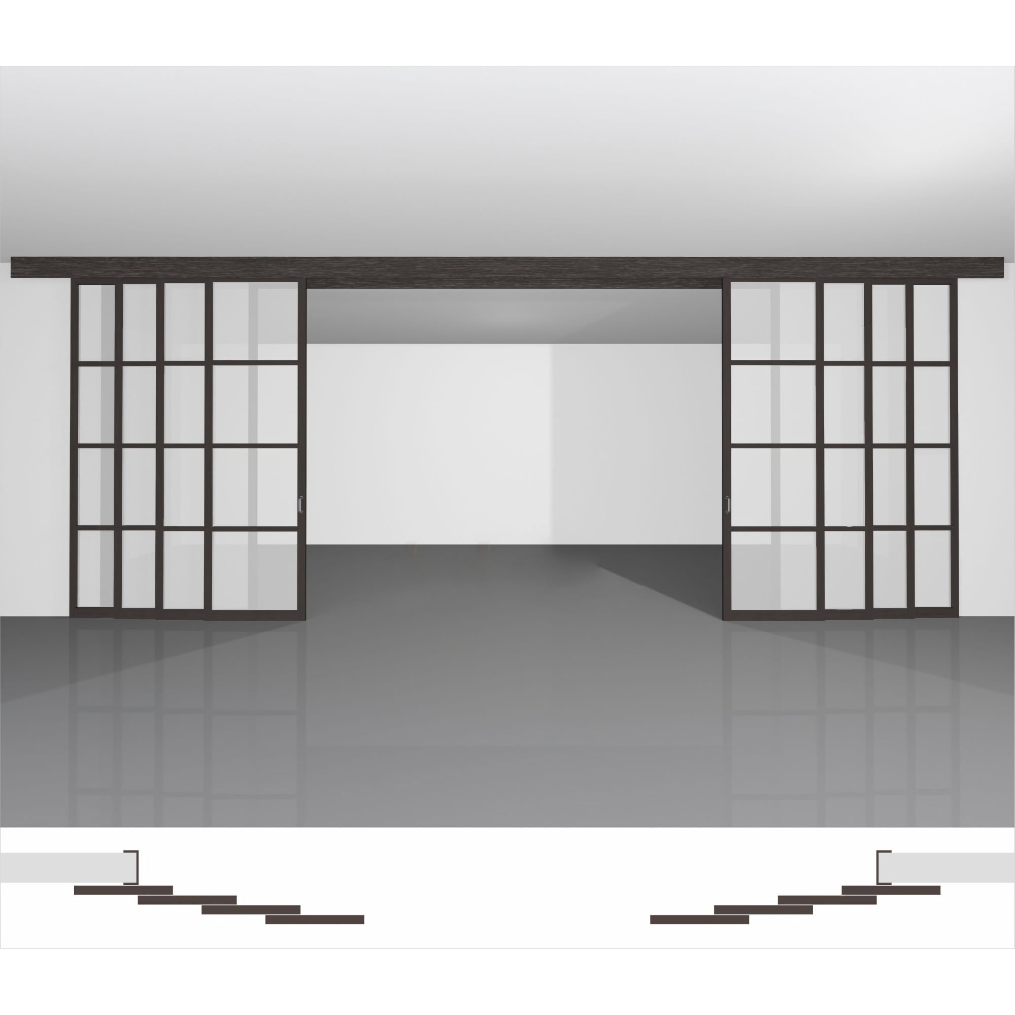 Міжкімнатна перегородка для зонування кімнати, доступна до купівлі в інтернет-магазині недорого - P04.1d комплект із 8 стулок