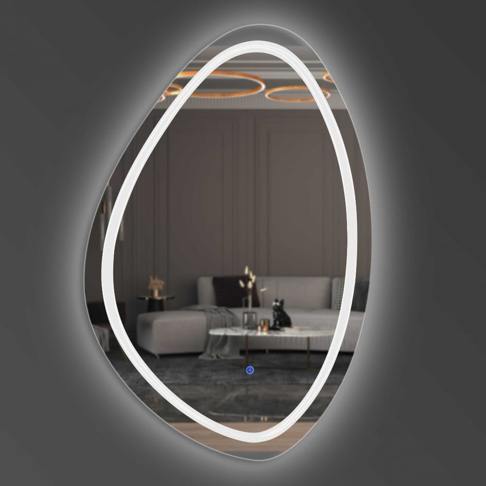 Зеркало с сенсорным выключателем для ванной Breton One LED 500х800