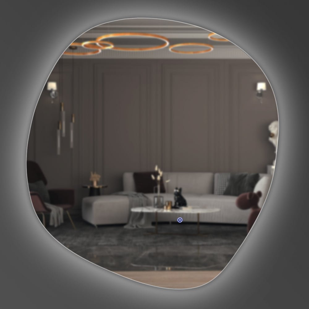 Настенное декоративное зеркало Miro One LED 700х700