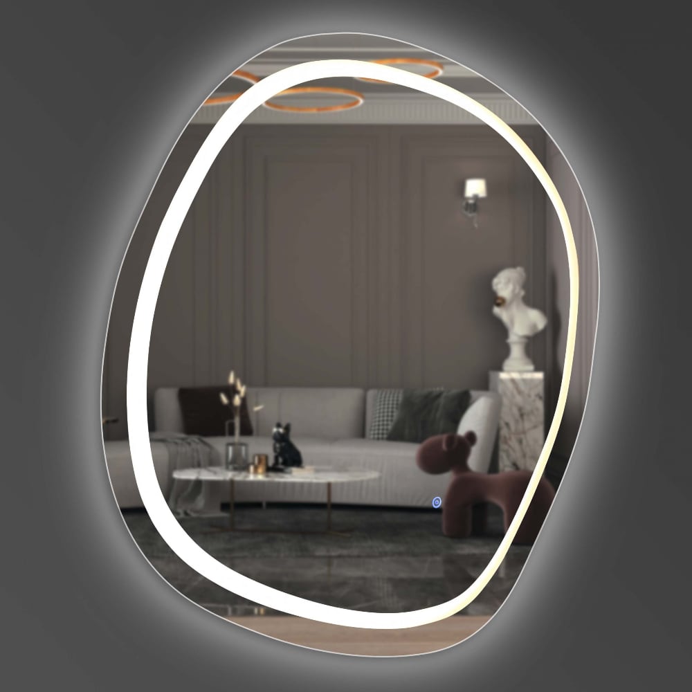 Зеркало с подогревом в ванную Miro One LED 700х700