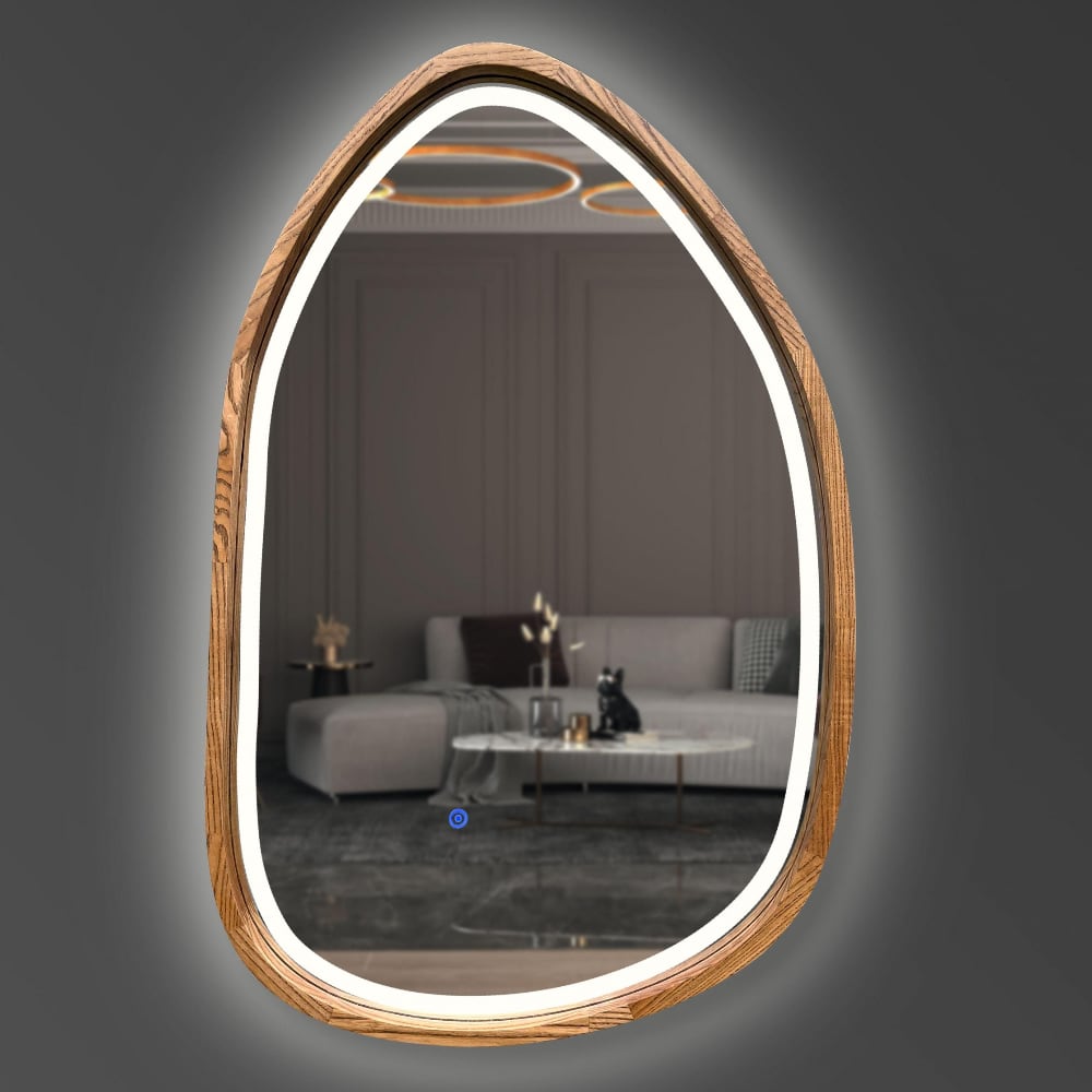 Зеркало деревянное Sage LED 500х800