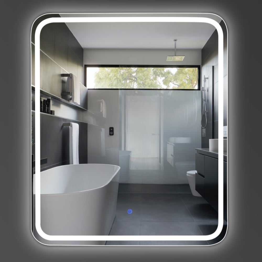 Зеркало с подогревом для ванной Quality LED 600х700