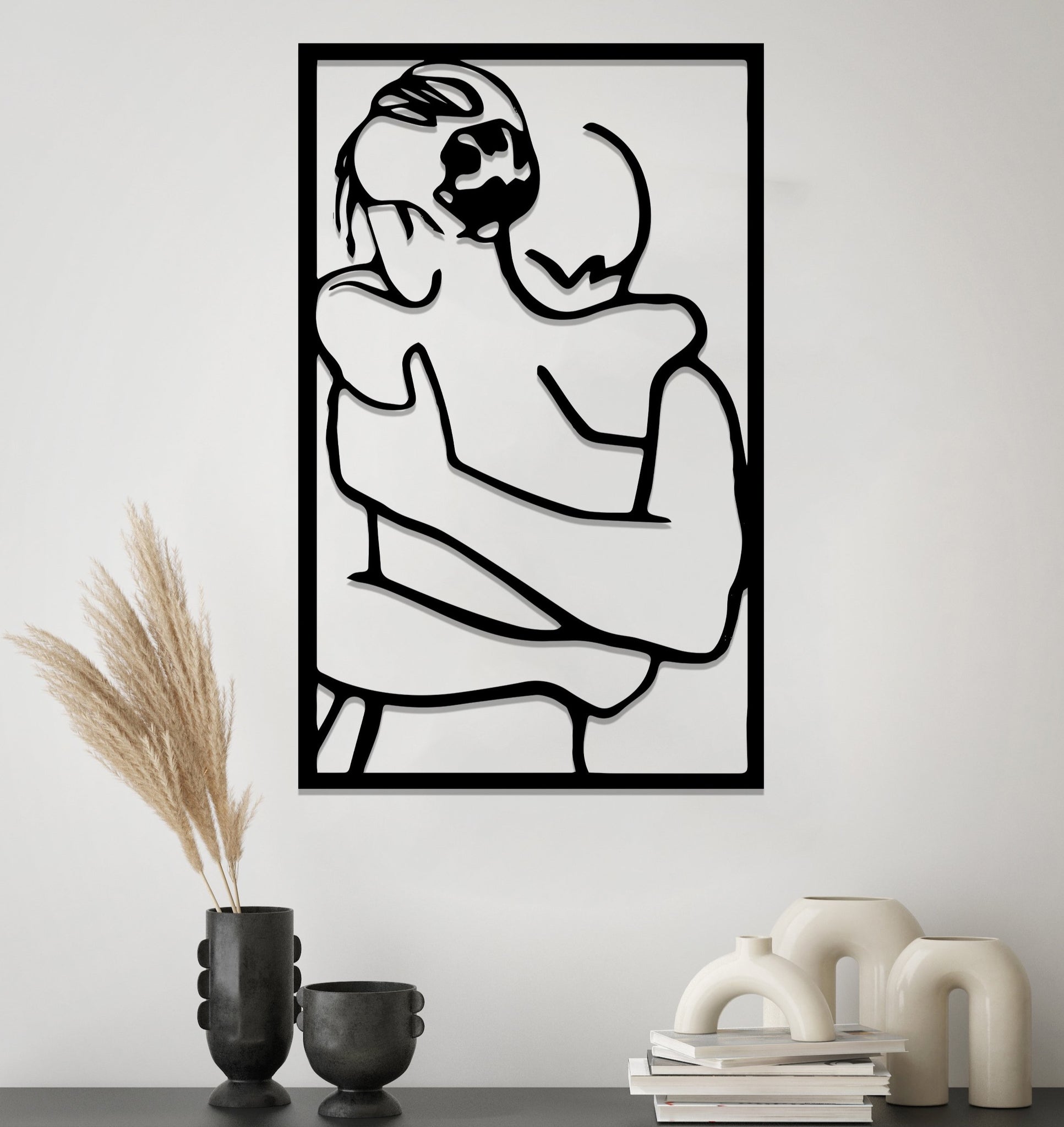 Деревянная картина "Couple"  (70 x 43 см)
