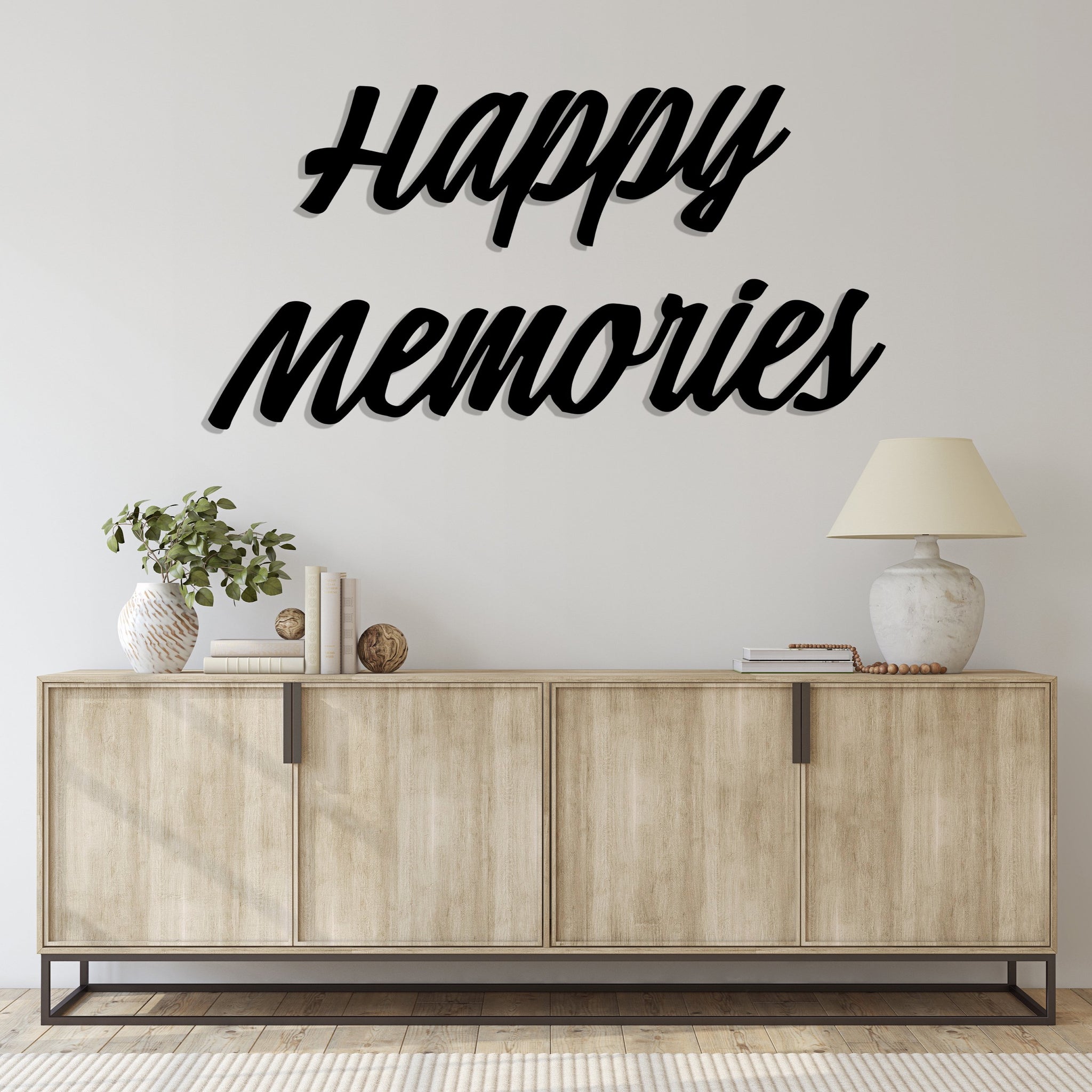 Дерев'яна картина "Happy Memories" (50 x 25 см)