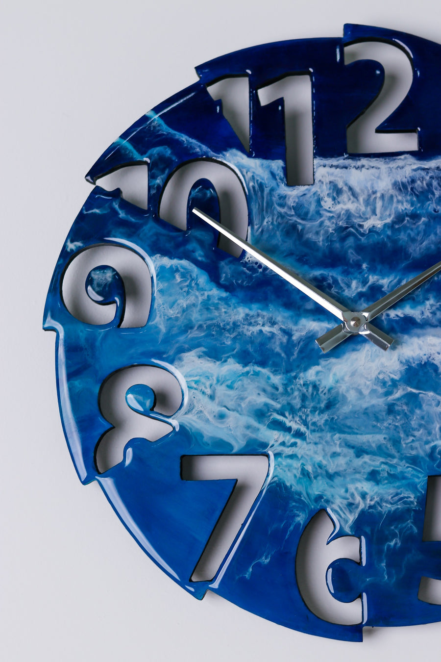 Настінний годинник з епоксидної смоли Moku Epoxy (38 x 38 см)