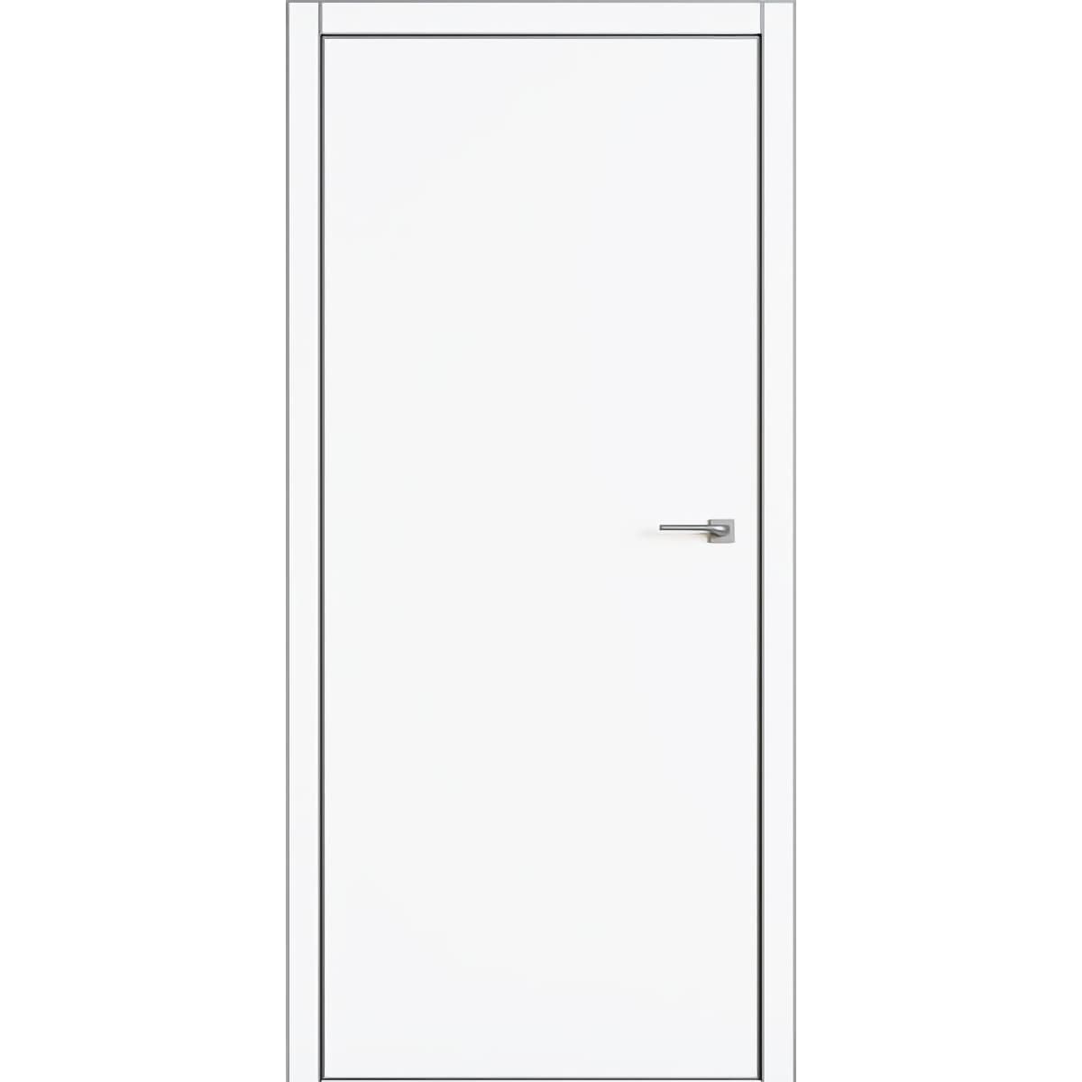 Гладкие белые двери MetalBox Art-color C1 AL