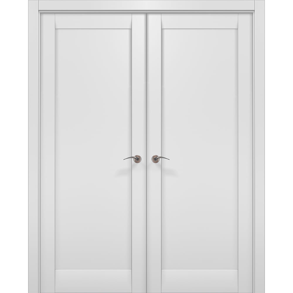 Дверь межкомнатная экошпон Millenium-00Fс белый матовый