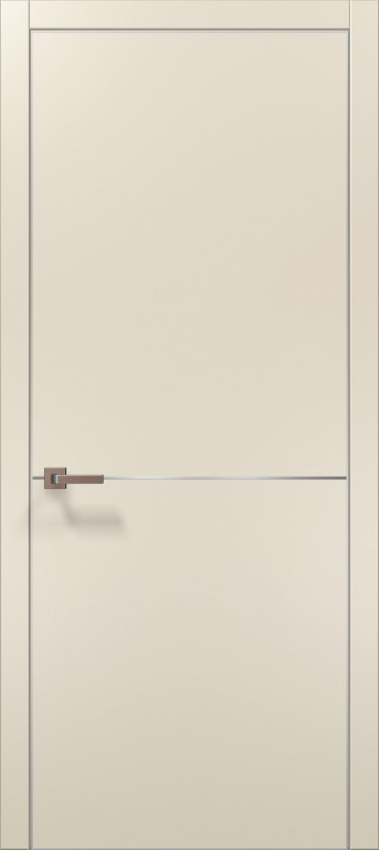 Папа карло ™ двери Plato-21AL магнолия алюминиевый торец