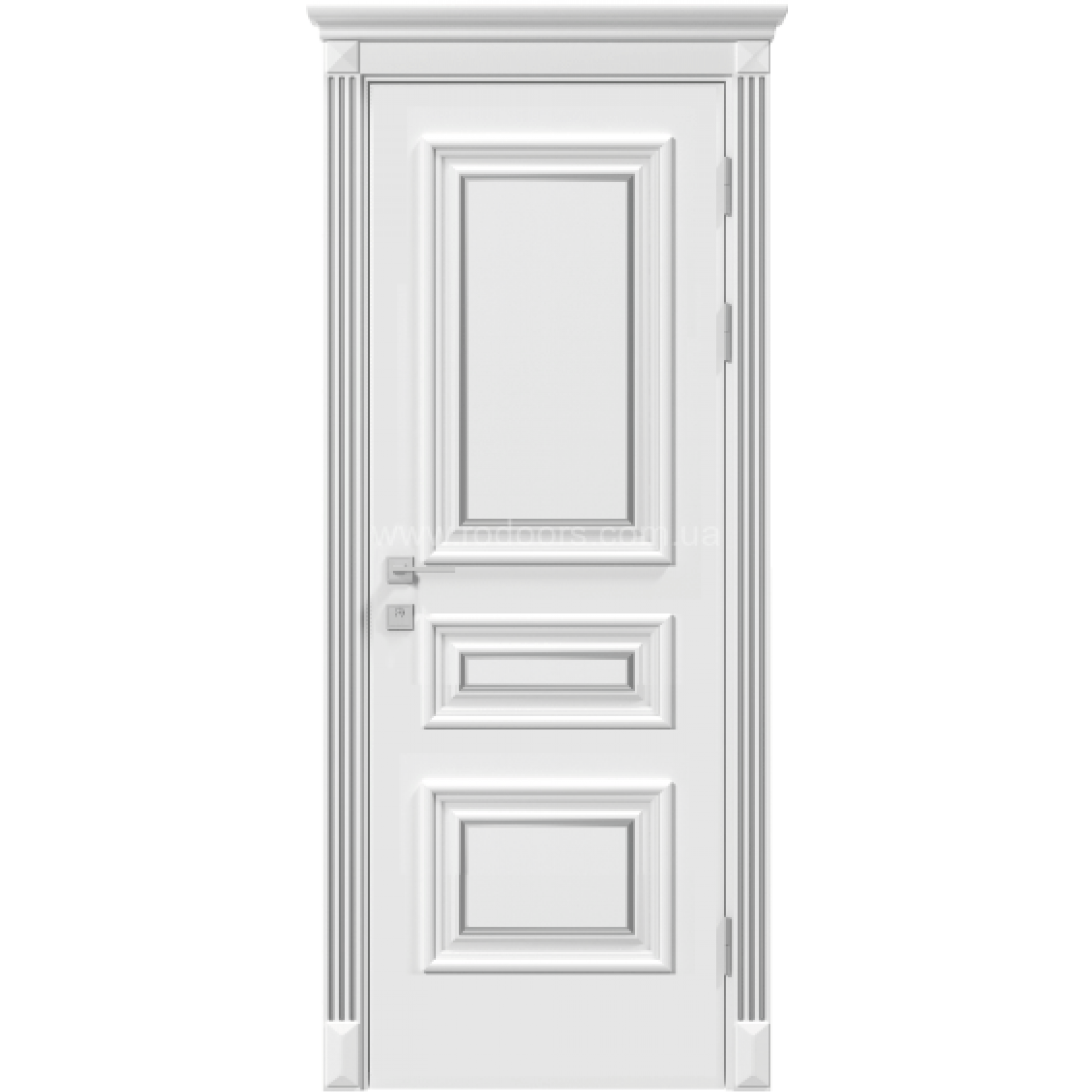 Белые филенчатые двери Siena Rossi