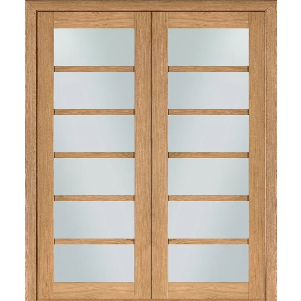 Межкомнатные двери для широких проемов Modern 137 ПО (Сатиновое стекло)