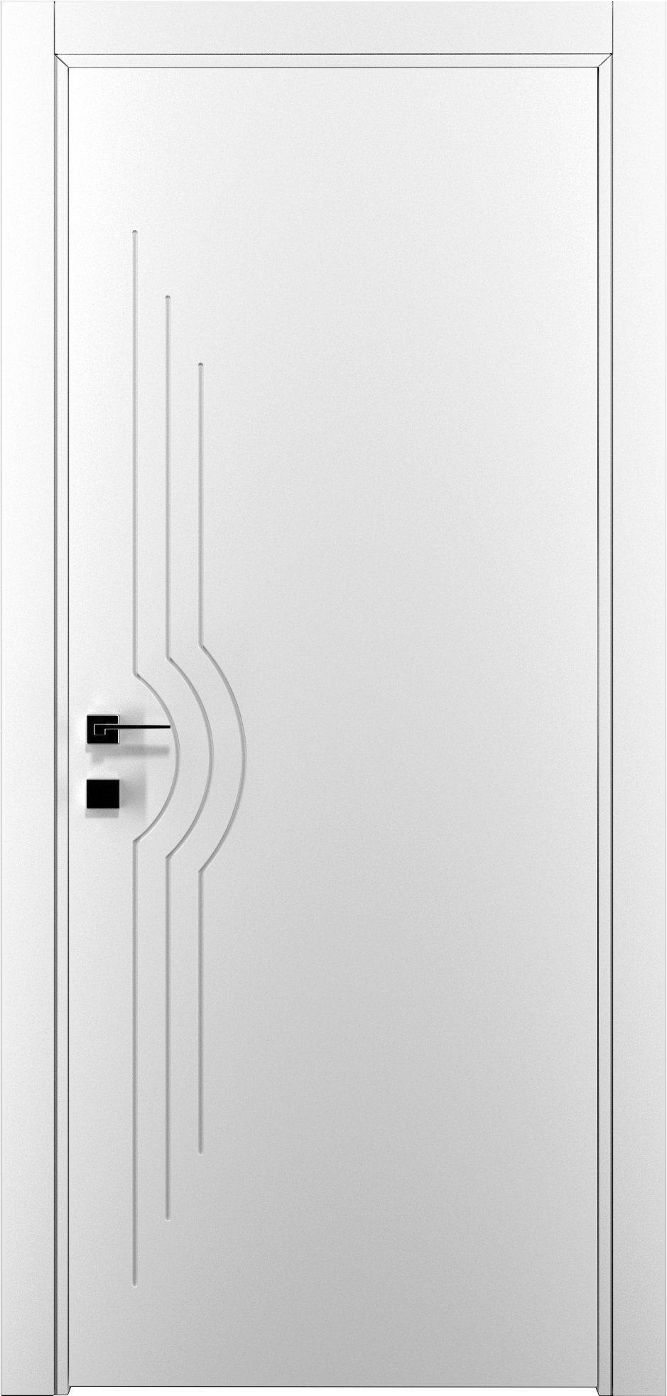 Двері міжкімнатні біла емаль G 03