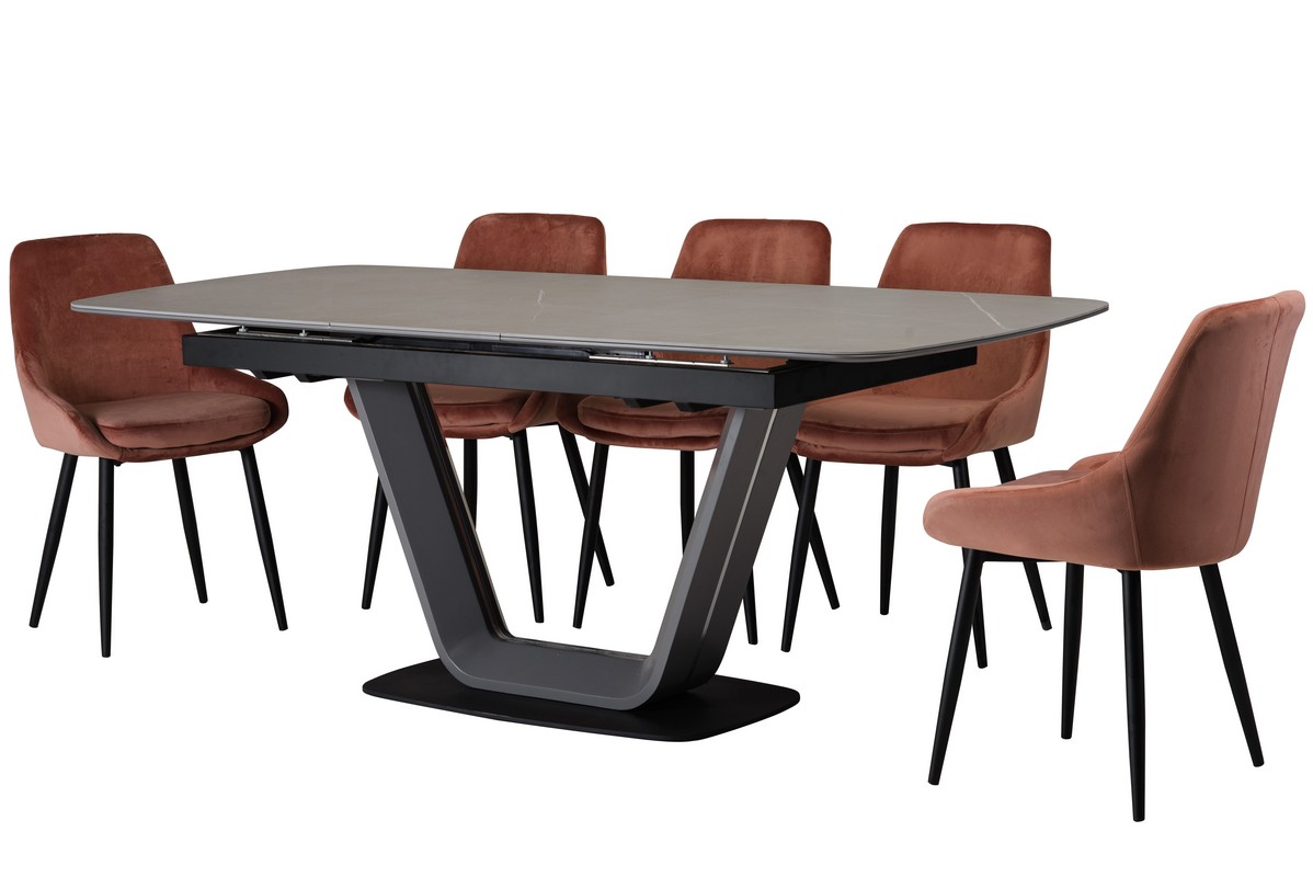 Керамічний стіл TML-870 айс грей
